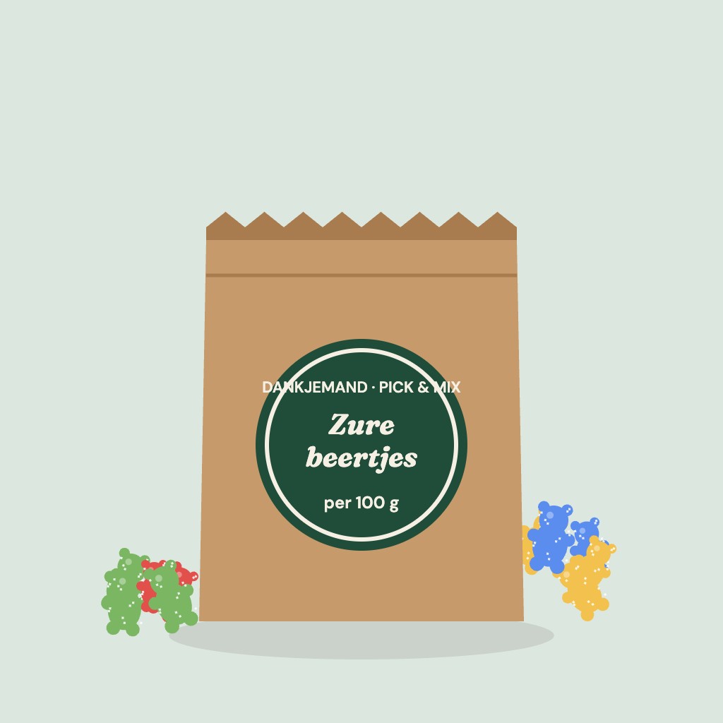 Zure beertjes (100 g)