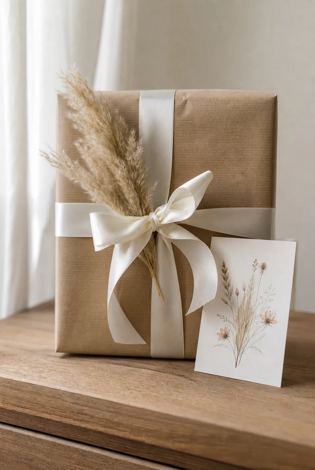 Ingepakt cadeau met kaartje